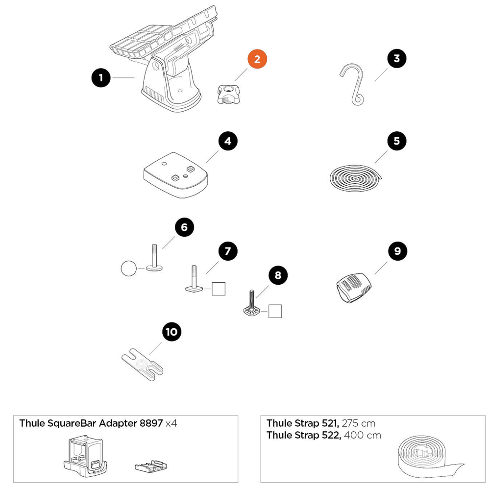 THULE DockGrip Base Knob (52830)
