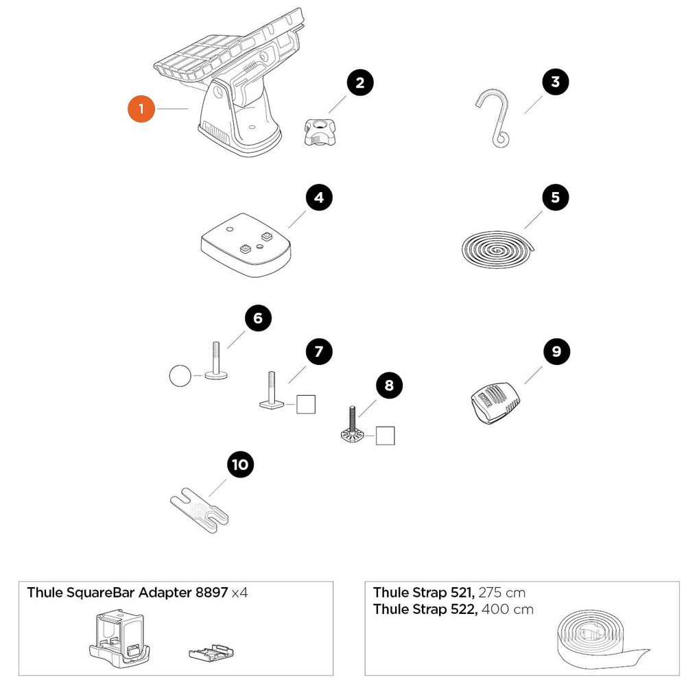 THULE DockGrip DockGrip Assembly (52828)