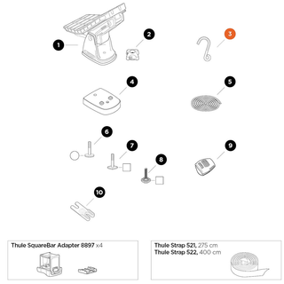 THULE DockGrip Hook Flat (52844)
