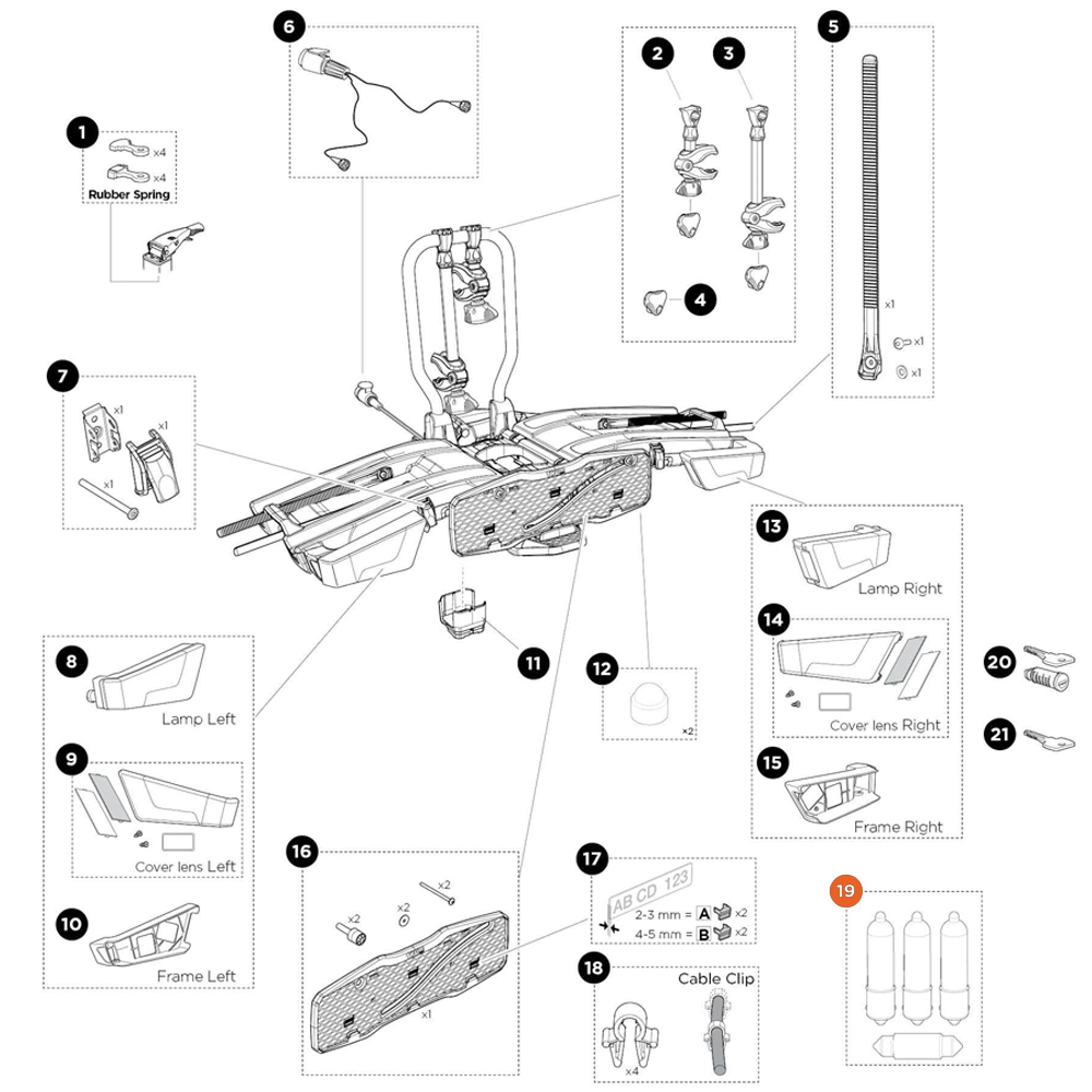 THULE EasyFold XT Bulb-set hybrid (55660)