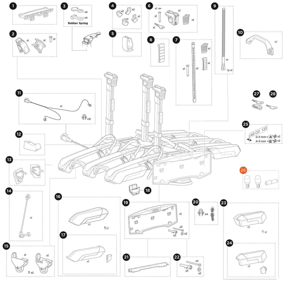 THULE Epos Bulb-set midipoint VI (55658)