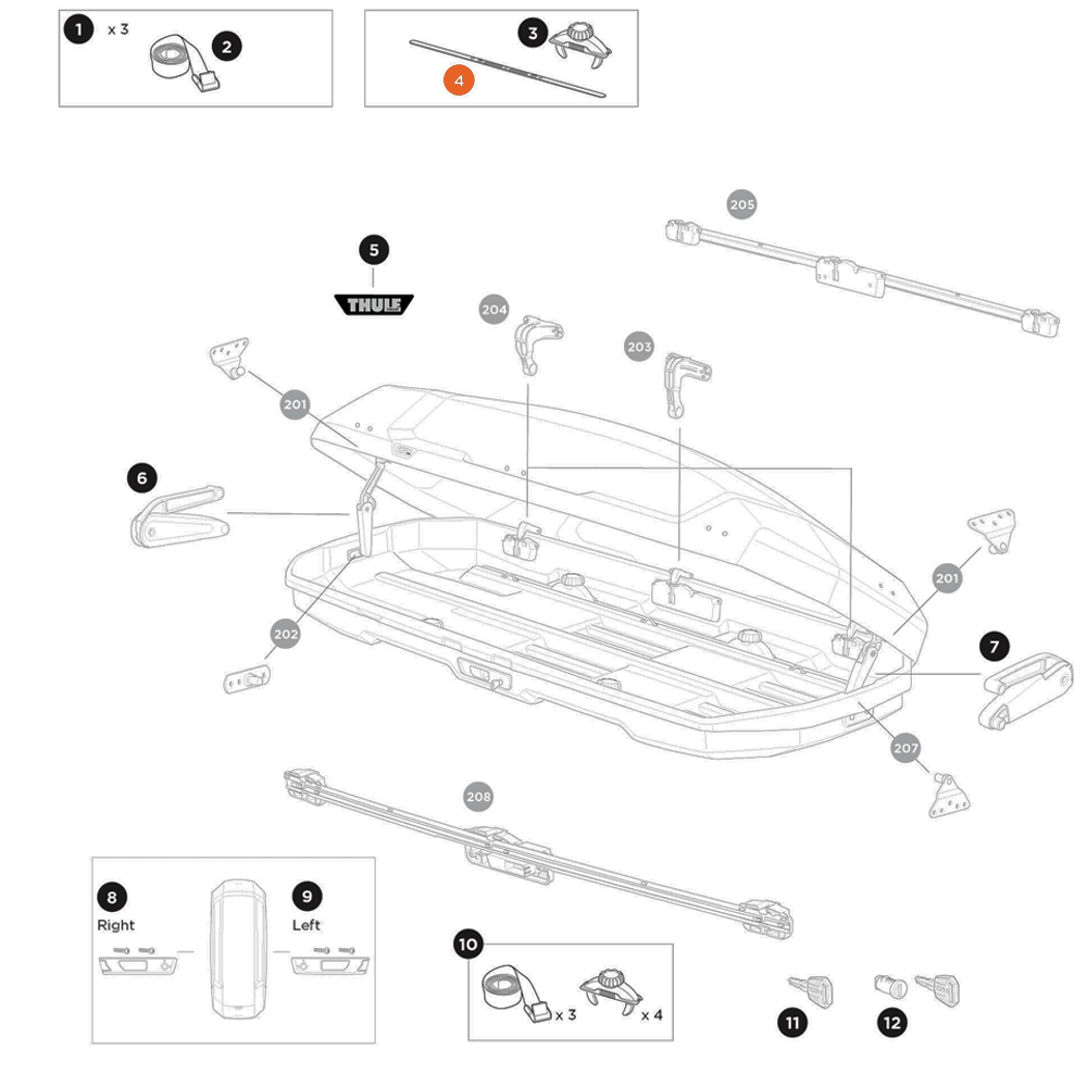 THULE Force 3 Sealing strip (56575)