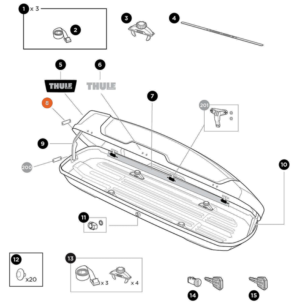 THULE Force XT Schock Holder (13410)