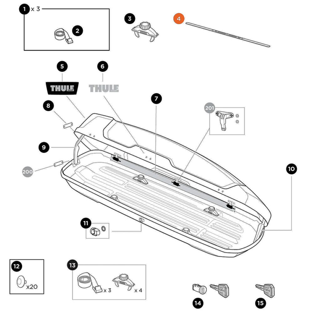THULE Force XT Sealing strip (56575)