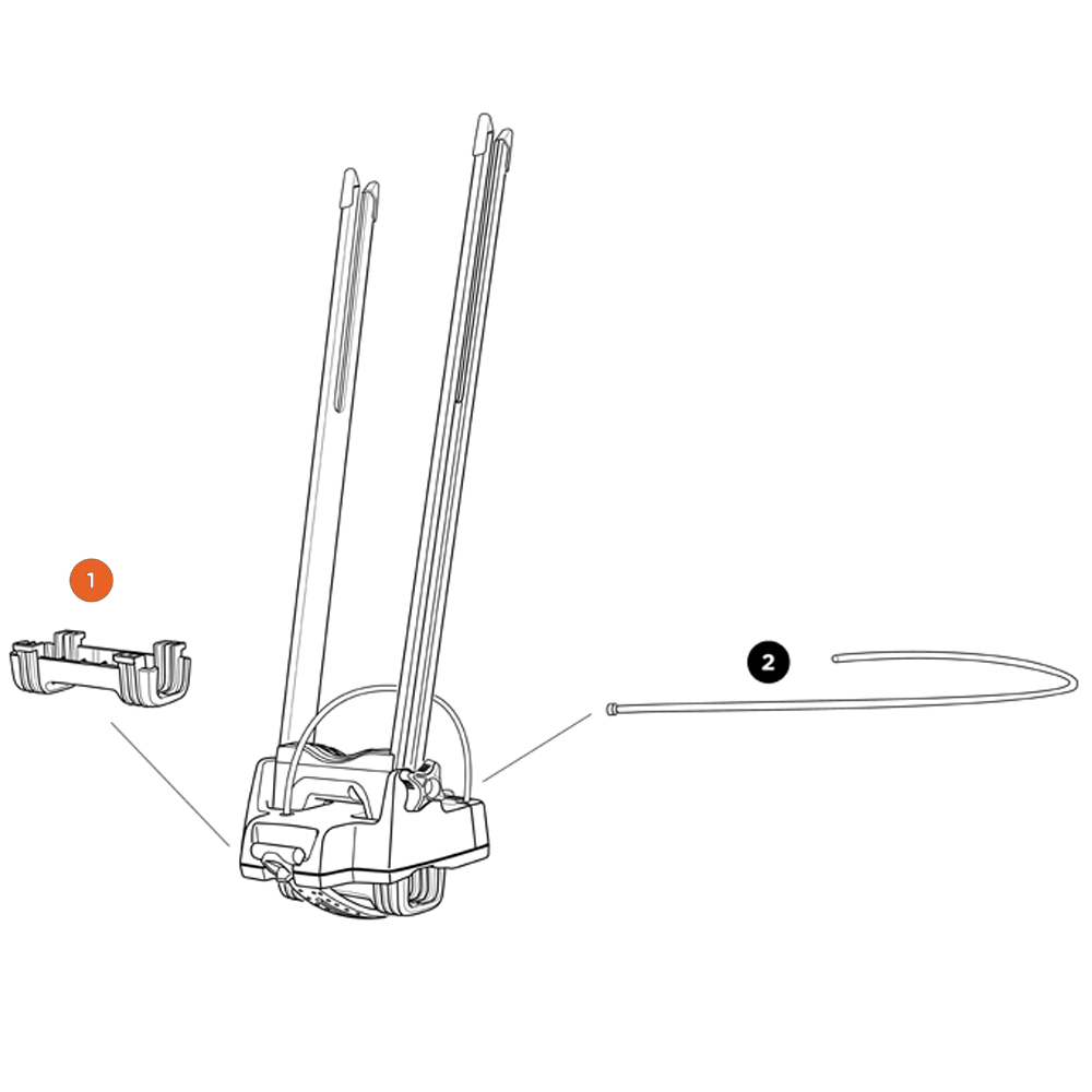 THULE Front Wheel Holder Square Bar Adapter (54470)