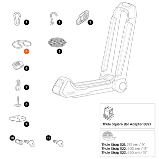 THULE Hull-a-Port Aero Attachment Strap (52835)