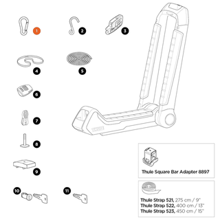 THULE Hull-a-Port Aero Carabiner (52961)