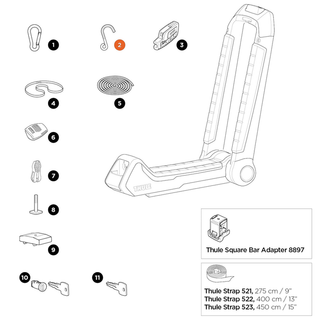 THULE Hull-a-Port Aero Hook Flat (52834)