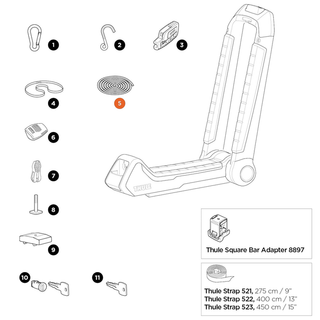 THULE Hull-a-Port Aero Rope 1/4" Diameter (52962)