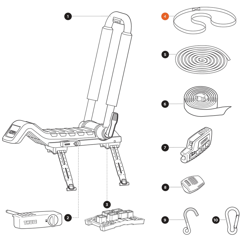 THULE Hull-a-Port XTR Attachment Strap (52835)