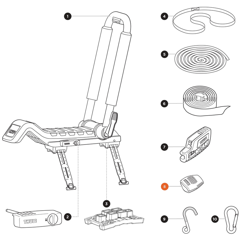 THULE Hull-a-Port XTR Buckle Protector (34345)