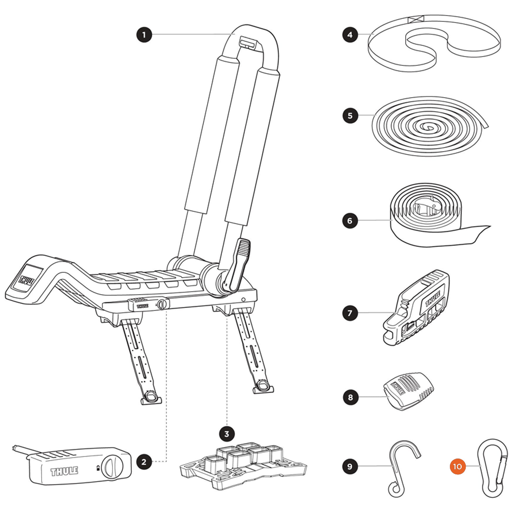 THULE Hull-a-Port XTR Carabiner (52961)