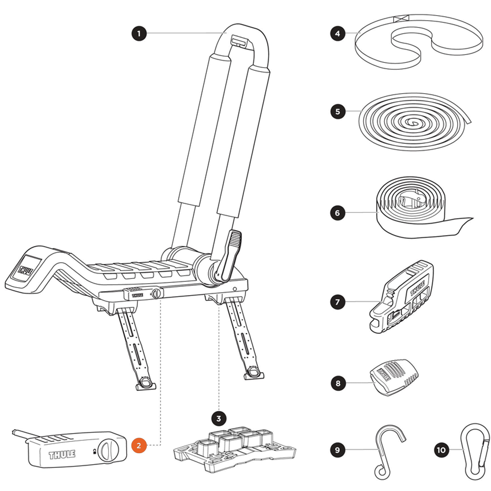 THULE Hull-a-Port XTR Tool with Lock Plug (52963)
