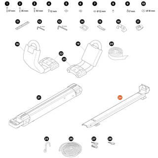 THULE Hullavator Pro Bar Mount Assembly (56290)