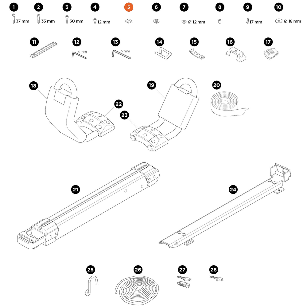 THULE Hullavator Pro Bolt (34186)