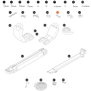 THULE Hullavator Pro Bracket T-track (52644)