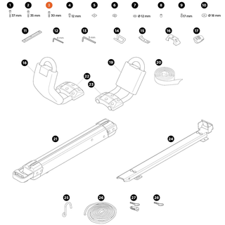 THULE Hullavator Pro M6x30 Socket Head Cap Screw (31464)