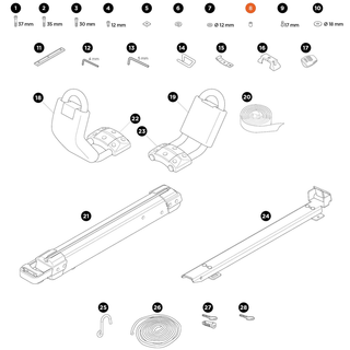 THULE Hullavator Pro Round nut 898 (52639)