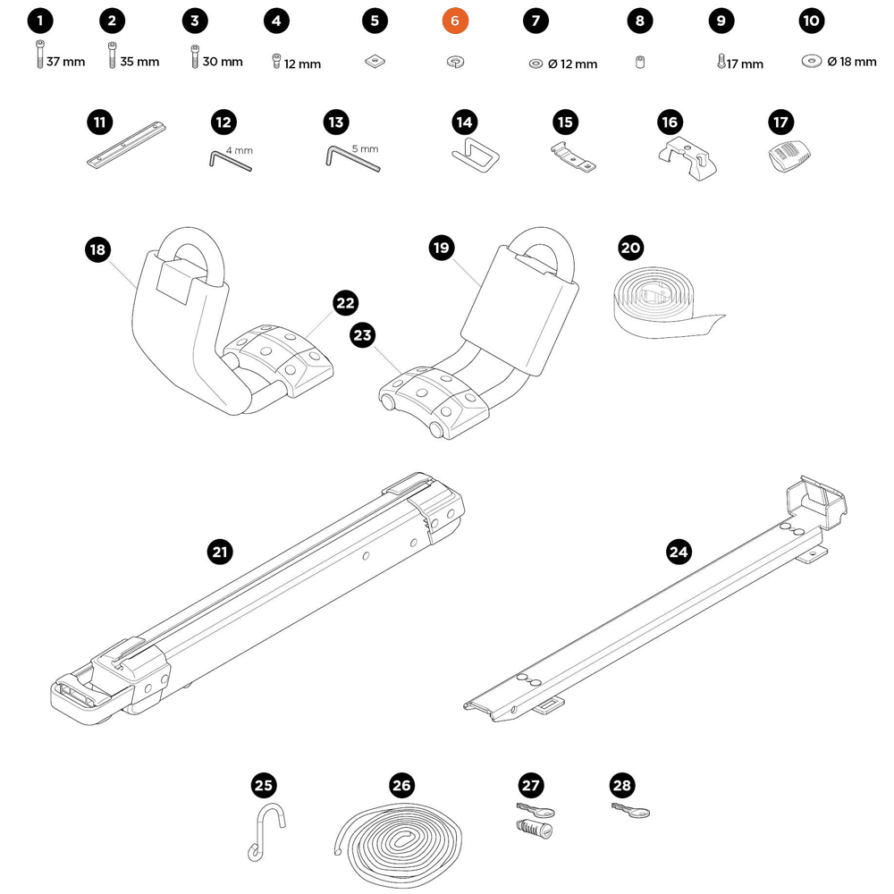 THULE Hullavator Pro Washer (31310)