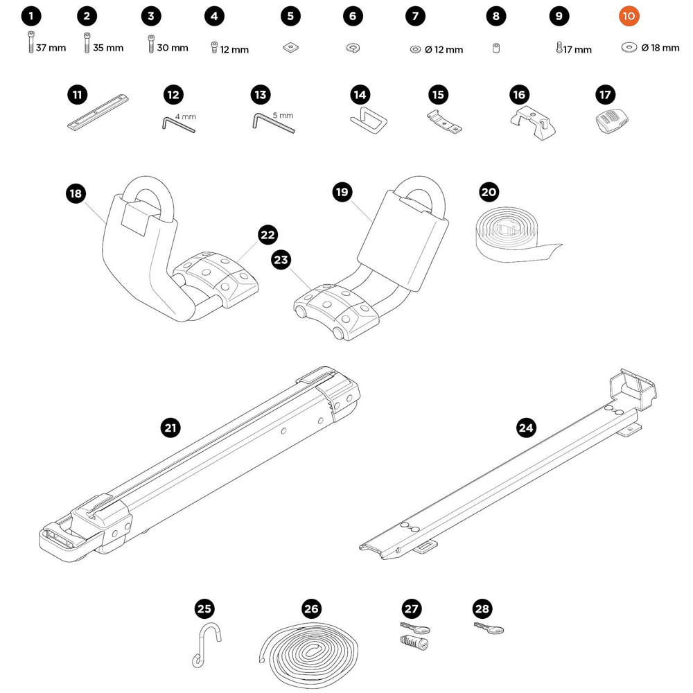 THULE Hullavator Pro Washer 898 (52641)