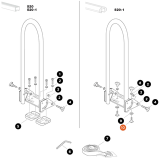 THULE Kayak Support Screw M6x26 (31465)