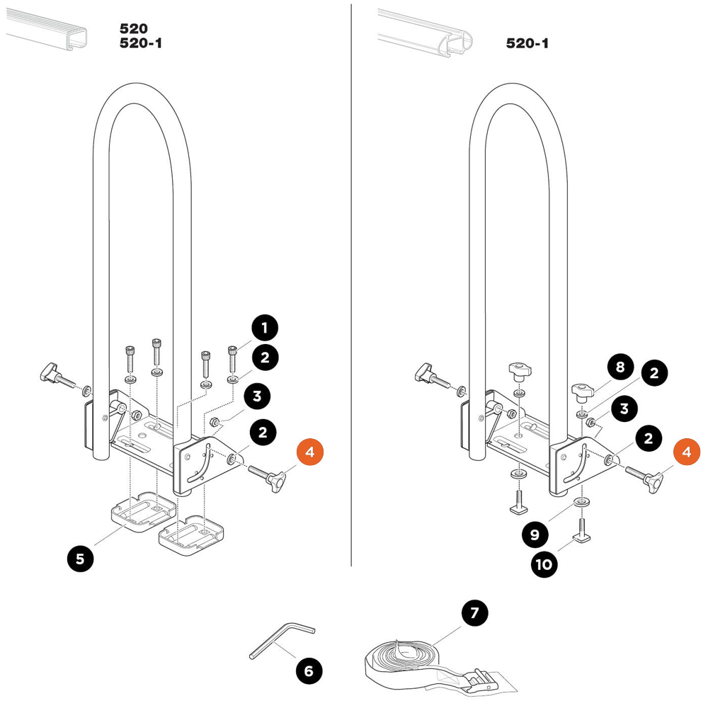 THULE Kayak Support Wheel M6 (30366)