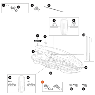 THULE Motion 3 PowerClick G3 and strap kit (55082)