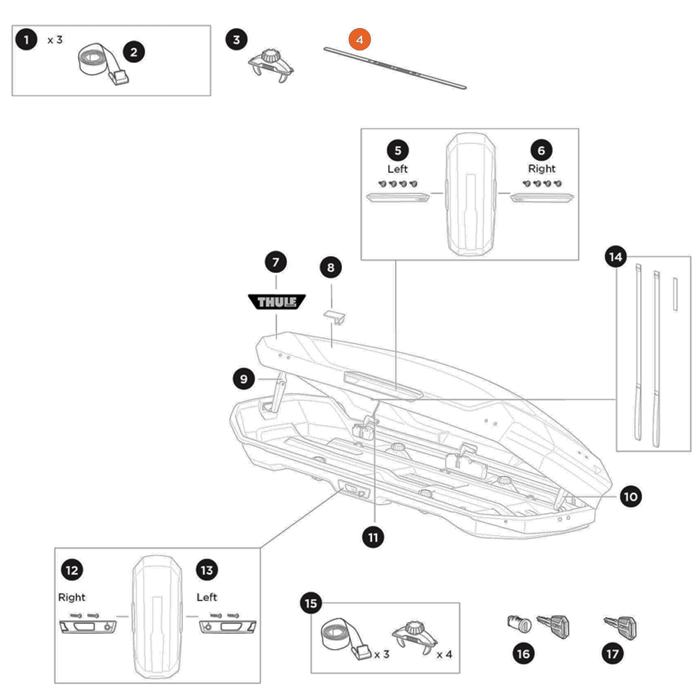 THULE Motion 3 Sealing strip (56575)