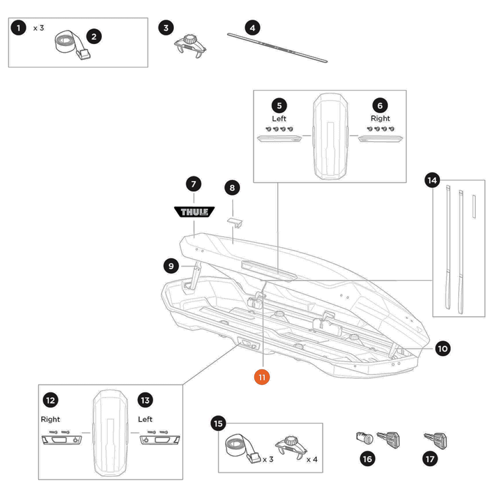 THULE Motion 3 Wire Brace XXL (55306)