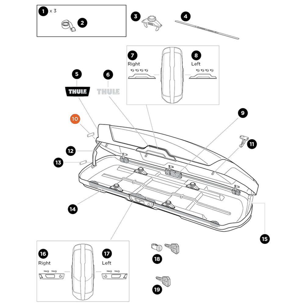 THULE Motion XT Schock Holder (13410)