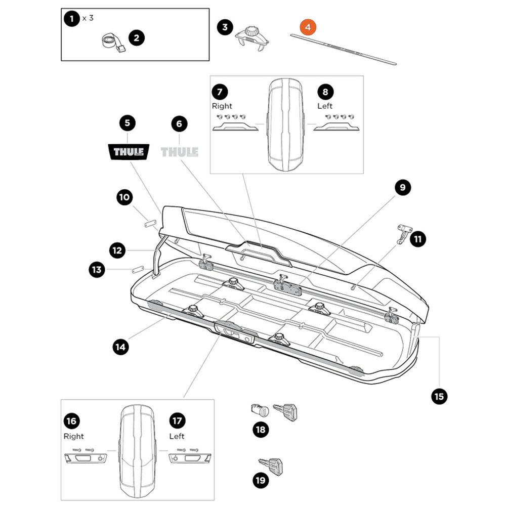 THULE Motion XT Sealing strip (56575)