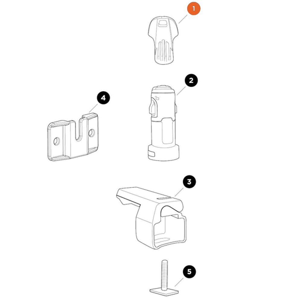 THULE SkiClick Plastic key 2B (50281)