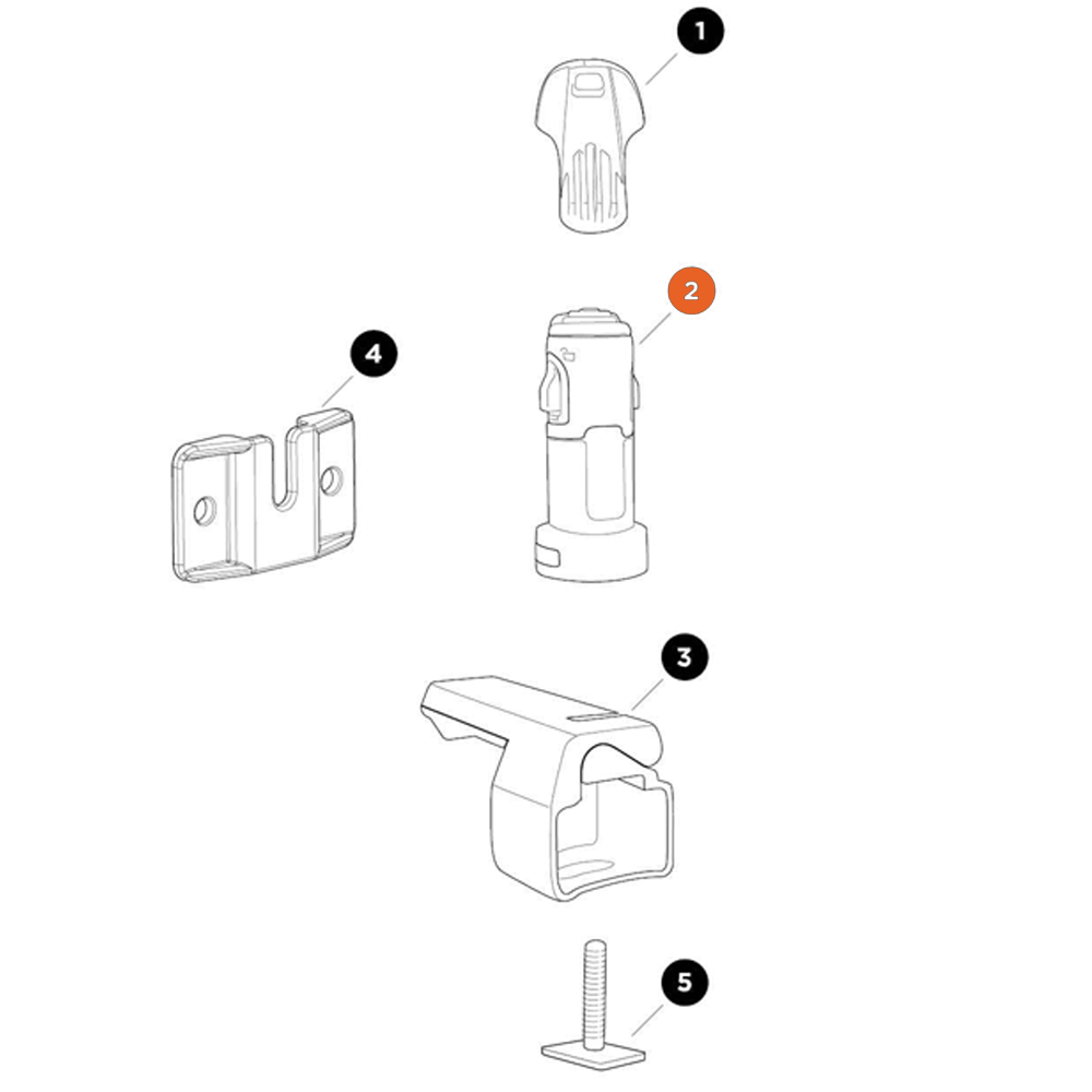 THULE SkiClick SkiClick Compl. Receiver (52426)