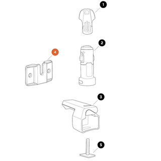 THULE SkiClick Ski click Wall Bracket (52428)