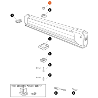 THULE SnowPack Bolt M6x14mm (31742)