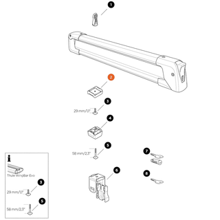 THULE SnowPack Short Foot Extension (52617)