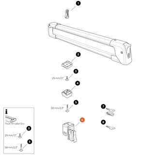 THULE SnowPack Squarebar adapter SnowPack (52621)