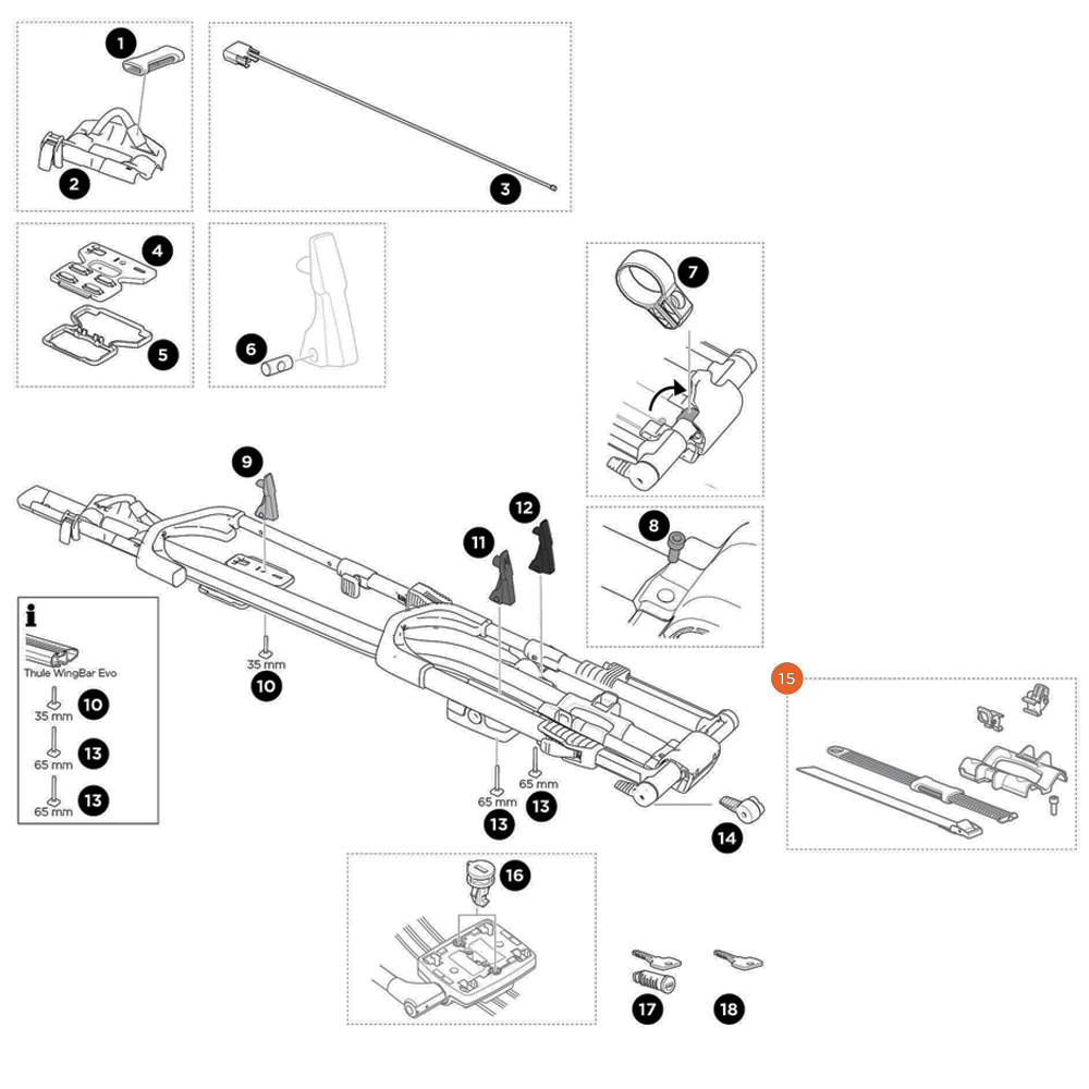 THULE UpRide Wheel holder front (55696)