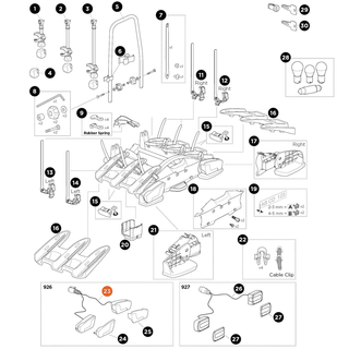 THULE VeloCompact Lampset Midipoint V Cable (55033)