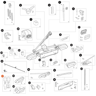 THULE VeloLite 1 bike RHD Bulb-set midipoint VII (55659)