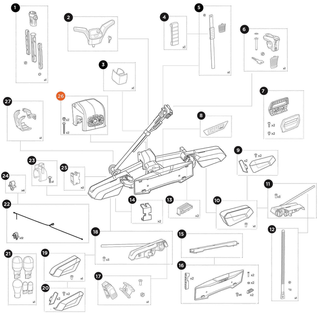 THULE VeloLite 1 bike RHD Coupling covers (55707)
