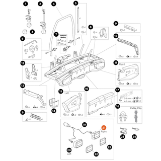 THULE VeloSpace 2 7-pin Lamp Minipoint 7 Pin 2012 righ (52119)