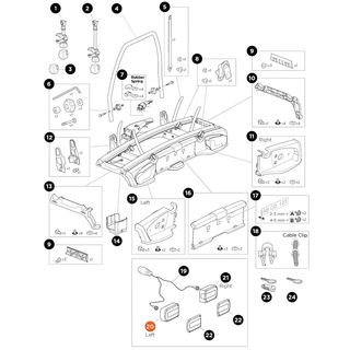 THULE VeloSpace 2 7-pin Lamp Minipoint 7 Pin (52118)