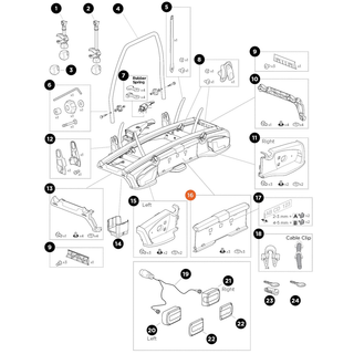 THULE VeloSpace 2 7-pin MtgBag Num-plate holder 917/8 (52689)