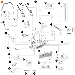 THULE VeloSpace 3 Bike frame holder 2B (55686)