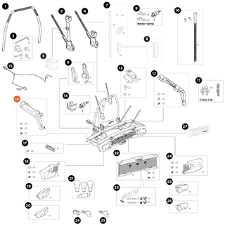 THULE VeloSpace 3 Side cover left 2B (55690)