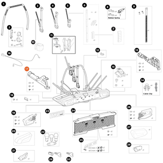 THULE VeloSpace 3 Side cover left 3B (55691)