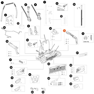 THULE VeloSpace 3 Side cover right 2B (55692)