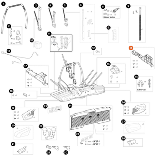 THULE VeloSpace 3 Side cover right 3B (55693)