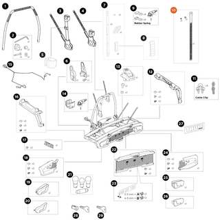 THULE VeloSpace 3 Strap wheel holder (55698)